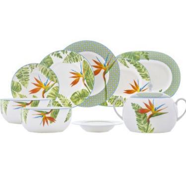 Imagem de Aparelho de Jantar 42 peças Royal Fine China Hidden Paradise.