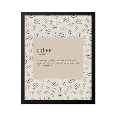 Imagem de Poster Master Impressão de definição de café - pôster de comida e bebida - arte de dicionário - presente moderno de inauguração de casa - arte de café e cafeína - decoração de parede de café ou