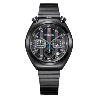 Imagem de Citizen Relógio masculino de quartzo Star Wars, aço inoxidável, Pulseira preta, mostrador preto, Darth Vader