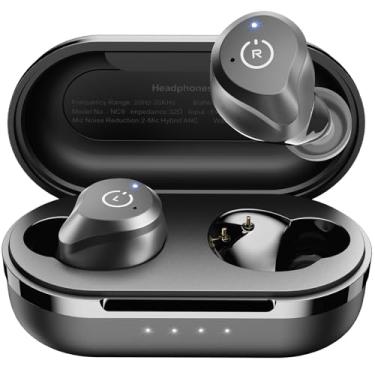 Imagem de TOZO NC9 Hybrid Active Noise Cancelling Wireless Earbuds, ANC in Ear Headphones IPX6 Waterproof Bluetooth 5.0 Stereo Earphones, Immersive Sound Premium Deep Bass Headset,Black