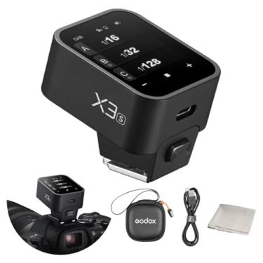 Imagem de Godox Disparador de flash X3S X3-S TTL com tela sensível ao toque para câmera Sony, transmissor de flash sem fio de 2,4 G, suporta TTL auto/manual/multi flash, bateria de lítio integrada USB-C