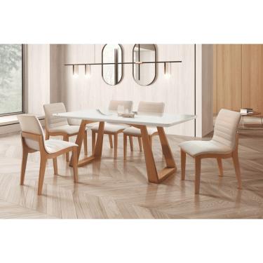 Imagem de Sala de Jantar 6 Cadeiras 1,80x0,90m Dallas Star Móveis