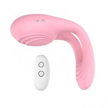 Imagem de Anel Peniano 7 Modos De Vibração Anel Vibratório para Casal Discreto e Recarregável [ROSA]