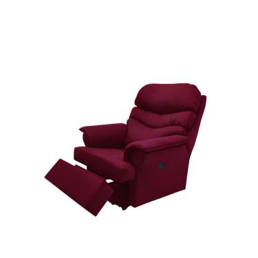 Imagem de Poltrona Do Papai Reclinável Manual Alana J01 Suede Marsala