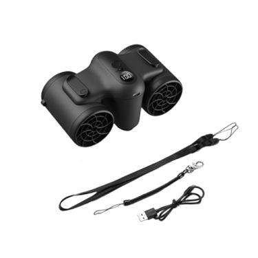 Imagem de IEUDNS Ventilador de cintura portátil com cordão, resfriamento rápido, versátil, cinto vestível, 3 velocidades para andar, fazenda, carro, casa, ambiente