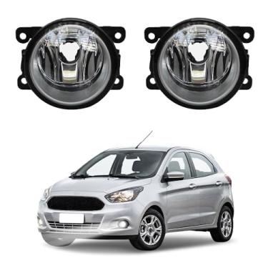 Imagem de Par Farol de Milha para Ka 2015 a 2021 Hatch Sedan Farolete Auxiliar Neblina