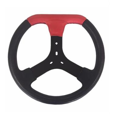 Imagem de Volante De Kart 350 mm Silver Vermelho Universal Birel Mega Mini Outro