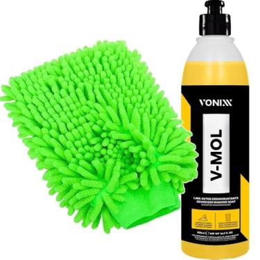 Imagem de Kit Automotivo Shampoo Concentrado V-Mol Vonixx Luva Tentáculos Karbox