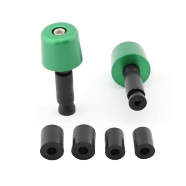 Imagem de FINMOKAL 7/20.3 cm 22 mm Universal Motorcycle Handlebar End Slider Cap Plug Alumínio Handle Bar Grips Plugs Caps (Verde)