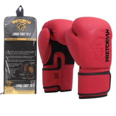 Imagem de Luva de Boxe e Muay Thai FX2 Pretorian - Vermelho/Preto - 12 Oz