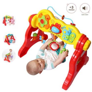 Imagem de Centro de Atividades Multifuncional Play Gym Infantil Bebê 3 em 1 com 