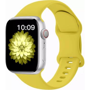 Imagem de Pulseiras de silicone compatíveis com Apple Watch séries 10, 9, 8, 7, 6, 5, 4, 3, 2 e 1 de 40 mm, 41 mm, 38 mm, 45 mm, 46 mm, 49 mm, 40 mm, 41 mm, 38 mm, 45 mm, 49 mm, ultra