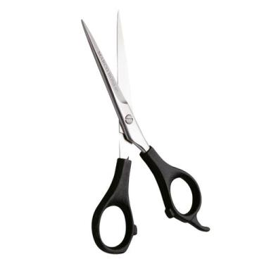 Imagem de Tesoura Inox Profissional P/ Cabelo Fio Laser 6" Marco Boni, Preto