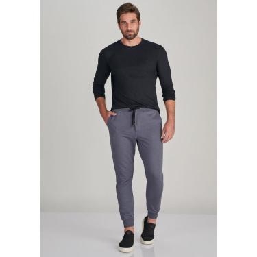 Imagem de Calça Moletom Lado Avesso Cinza Tam. M-Masculino