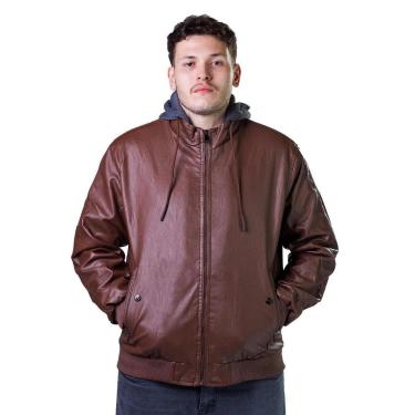 Imagem de Jaqueta Broken Rules PU Masculina 520151 Marrom-Masculino