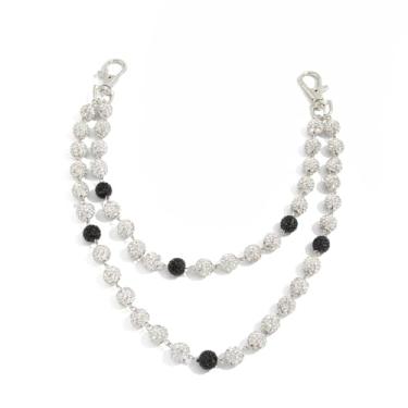 Imagem de Calça em camadas, corrente de contas, para homens, boêmia, carteira, jeans, chaveiro, punk, joias modernas, unisex, Metal, Sem Pedra Preciosa