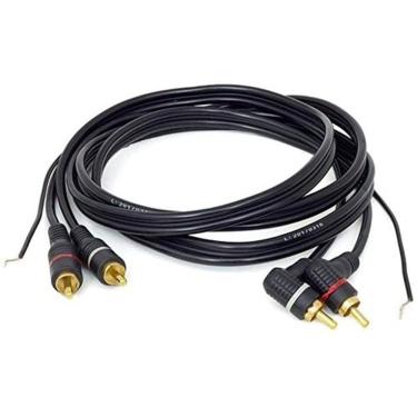 Imagem de Cabo Rca Technoise 3,00m Ponta Em L Pct 10pçs