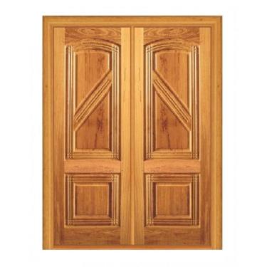 Imagem de Porta Dupla de Abrir Praia Grande - Madeira Maciça - Angelim