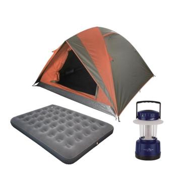 Imagem de Barraca Venus Ultra 4P + Lampião Led Lamp + Colchao Casal