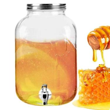 Imagem de Jarra Bebidas Transparente Suco Suqueira 4 Litros Cristal