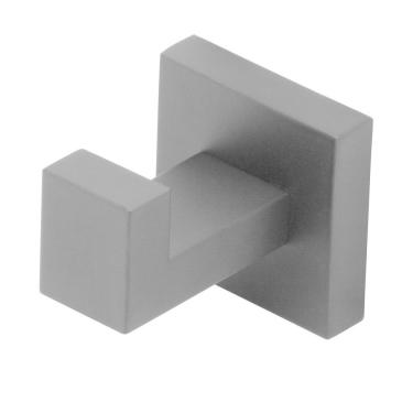 Imagem de Porta Toalha Cabide Para Banheiro Quadrado Preto/Black Metal