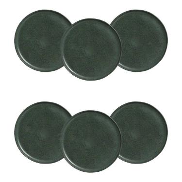 Imagem de Conjunto de Pratos Rasos Porto Brasil Bio Greenery 29cm - 6 Peças