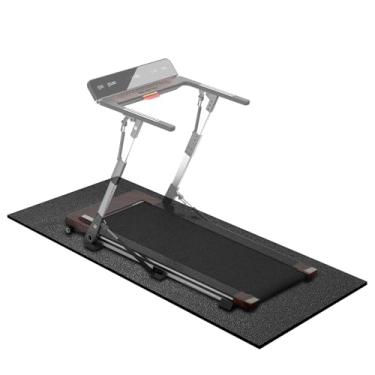 Imagem de Tapete de esteira WERCHO 198 cm x 91 cm, tapete de caminhada WERCHO para pisos de madeira de 6 mm, tapete de equipamento de exercício pesado para esteira, máquina de remo, bicicleta giratória