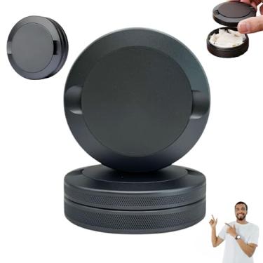 Imagem de Snus Cans Alumínio Cinza Cor 3 Camadas Snuffbox CNC Metal para Embalagem Snus Recipiente de Metal Premium À Prova de Cheiro Presente para Ele (Cinza)