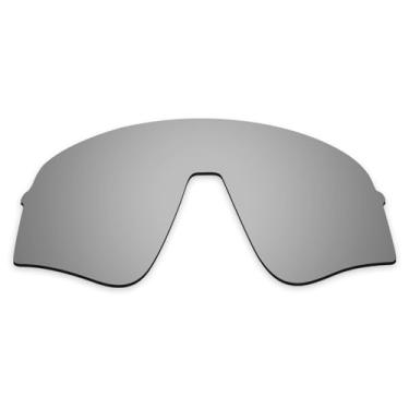 Imagem de Alphax Lentes de substituição polarizadas de titânio prata para Oakley Sutro Lite Sweep OO9465