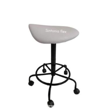 Imagem de Cadeira mocho sela alta tatoo e cílios 65cm 75cm suede material sintét