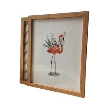 Imagem de Porta-Retrato De Madeira 10X15 15X20 30X40cm Decoração De Parede Para 