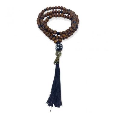 Imagem de Japamala Zé Pelintra Dado 108 Contas Em Madeira 8 Mm8,5