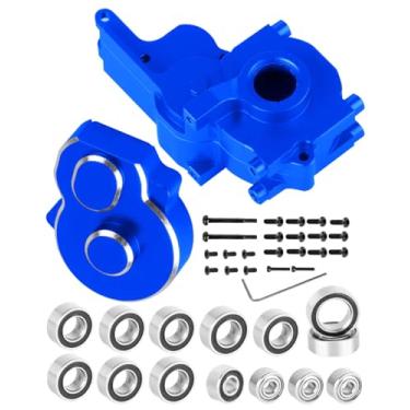 Imagem de RCYouHott RC Transmission Gearbox/Bearings Kit for 1/24 Micro-B 2S 2WD(LOS00007),1/28 Micro-T 2S 2WD(LOS-1392),Aluminum Case Gearbox Hops Ups,Navy Blue(LOS-1769)
