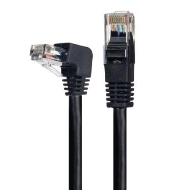 Imagem de Cabo de Rede Patch Cord Cat6 com Plug de 90º Graus para Baixo - CIRILO