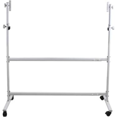 Imagem de Suporte De Metal Rolante Para Quadro Branco De 90x120cm, Cavalete De Quadro De Apagamento A Seco Ajustável Móvel Para Escritório Em Casa Sala De Aula