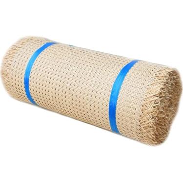 Imagem de 20 Largura X 3.3 Pés Rolo De Tecido De Cana De Rattan Natural Para Projetos De Caning, Folha De Webbing De Cana, Cana De Malha Aberta Pré-tecida Para Cadeira De Caning, Armário, 50x200cm