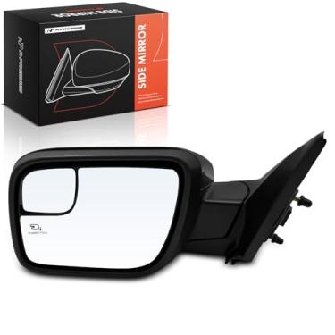 Imagem de A-Premium Espelho retrovisor elétrico do lado do motorista - compatível com Ford Explorer 2011-2015 - Espelho retrovisor externo preto dobrável elétrico aquecido com luz de seta e detecção de ponto