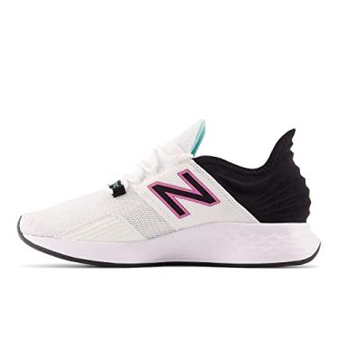 Imagem de New Balance Tênis de corrida feminino Fresh Foam Roav V1, Branco/preto/surfe