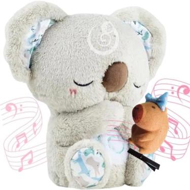 Imagem de Coala de Pelúcia Eletrônico com Respiração Real e Som – Funciona à Pilha e Acompanha Capivarinha