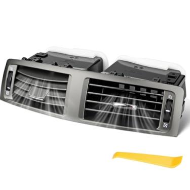 Imagem de Painel de ventilação central painel painel painel aquecedor CA compatível com Toyota Lexus IS250 IS350 2006-2009, IS F 2008-2009, tomada de ar condicionado painel com rodas manuais substitui 55670