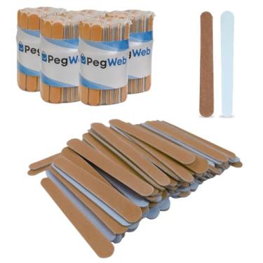 Imagem de 500 Lixa de Unha Mini Descartáveis Manicure Pedicure 8 Cm Salão Profissional Beleza Cutícula Unha Podologia Brinde Mimo Outubro Rosa Eventos Marca Pegweb (Parda, unidade, 500, Grão 100/180)