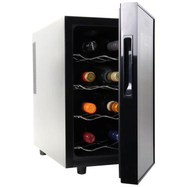 Imagem de Koolatron 8 Garrafas Adegas Termoelétrica, Preta, Adega de Vinho 23L, Suporte de Vinhos Tinto, Branco e Espumante para Cozinha Pequena