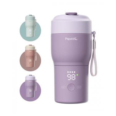 Imagem de Aquecedor de Mamadeira Portátil Papablic para Viagem - Aquecimento Rápido, Esterilizador Integrado, Carregamento Rápido 30W