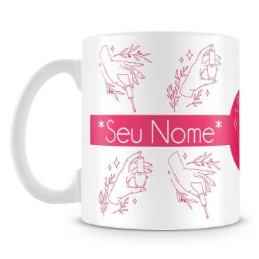 Imagem de Caneca Profissão Manicure Personalizada com Nome - Porcelana de Alto B