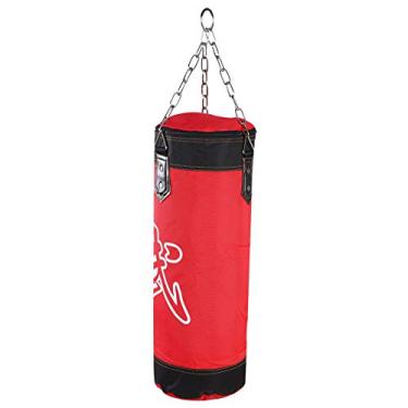 Imagem de Cryfokt Saco de Areia Vazio para Boxe e karatê - Material de Tecido Oxford de Qualidade - Corrente de Metal Resistente Perfeita para Construir Força e Técnica Corporal (60CM)