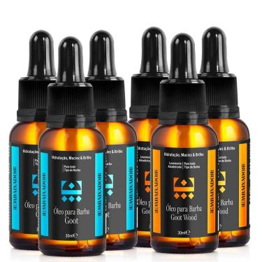 Imagem de Kit 03 Óleo Para Barba Goot + 03 Óleo Goot Wood Embaixador 30Ml