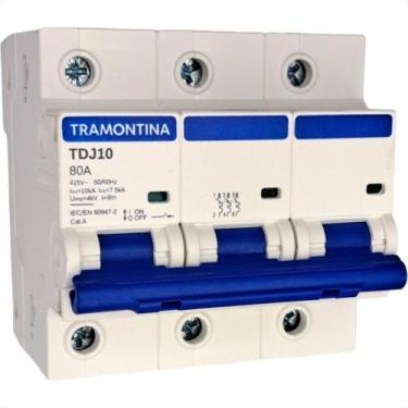 Imagem de Disjuntor Tramontina ''Din'' Tripolar 80A. C - TRAMONTINA ELETRIK