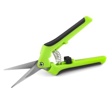 Imagem de Tesoura ergonômica de ação de mola, tesoura artesanal com lâminas de aço inoxidável, para cortar detalhes intrincados e padrões apertados para pessoas com artrite ou força de mão limitada