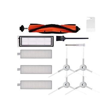 Imagem de Filter Roller Main Side Brush Mops Compatible With Xiaomi Mijia G1/MJSTG1/SKV4136GL Mi Robot Vacuum-Mop Essential Accessories(Burgundy)
