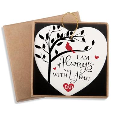 Imagem de Presente memorial do pai para perda do pai I'm Always with You in Memory of Dad Ornamento memorial para perda de um ente querido presente de simpatia presente lembrança luto enfeites de Natal